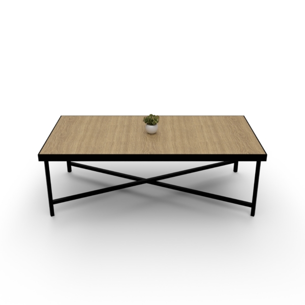 Table basse 120x60 QuadraX – Bois – Image 2