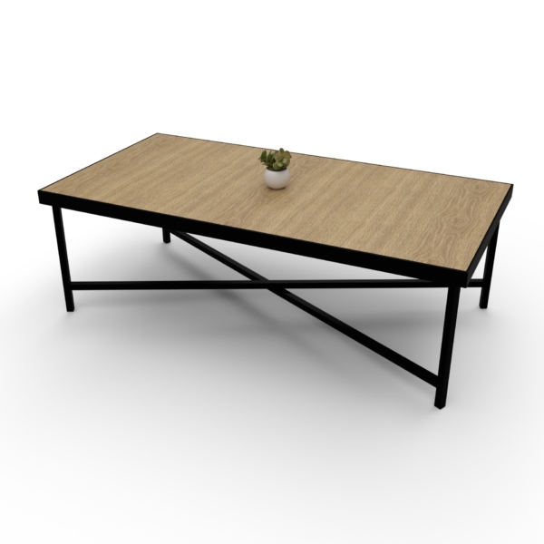 Table basse 120x60 QuadraX – Bois