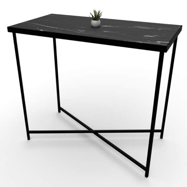 Mange-debout 120x60 QuadraX - Black marbled