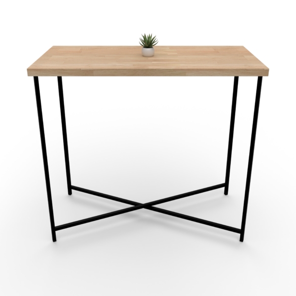 Mange-debout 120x60 QuadraX noir - Bois – Image 2