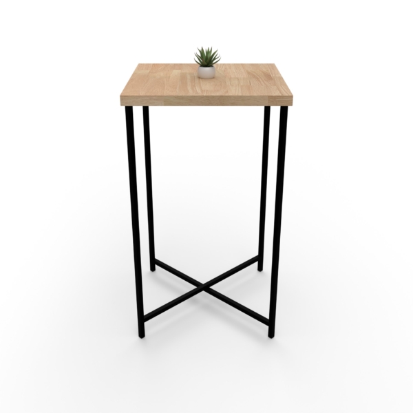 Mange-debout 60x60 QuadraX noir - Bois – Image 2