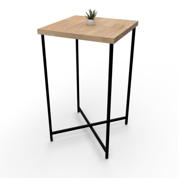 Mange-debout 60x60 QuadraX noir - Bois