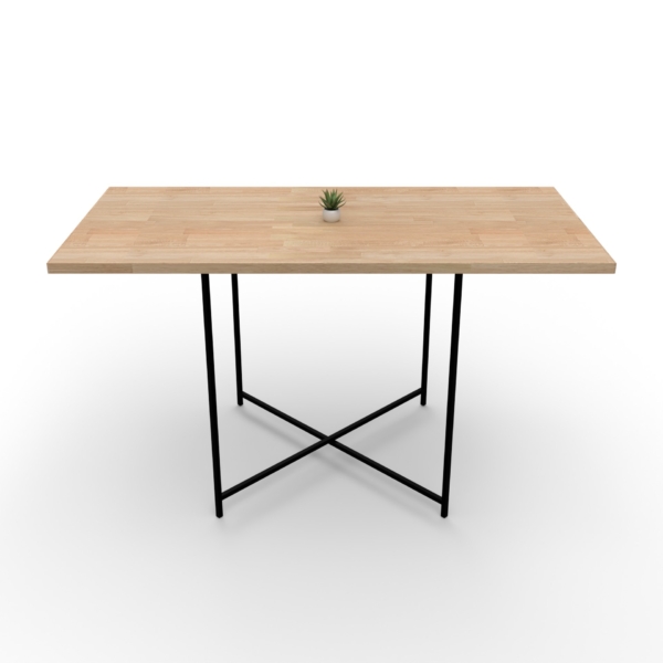 Mange-debout 200x100 QuadraX noir - Bois – Image 2