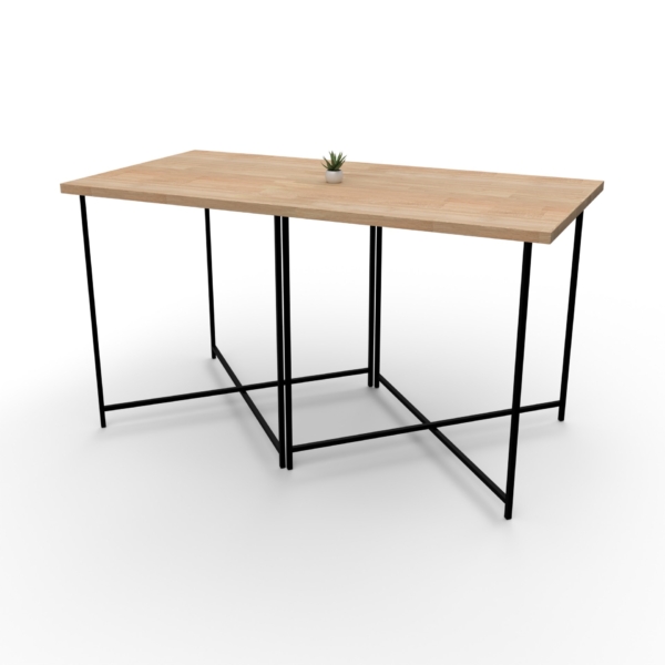 Mange-debout 200x100 QuadraXX noir - Bois – Image 2