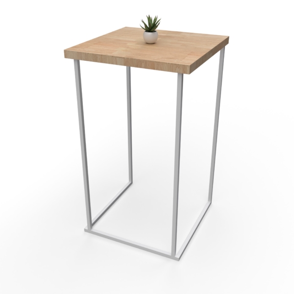 Mange-debout 60x60 Quadra blanc - Bois