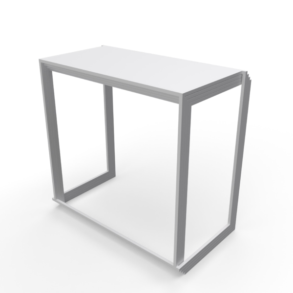 Mange-debout 180x90 Quadra blanc – Image 4