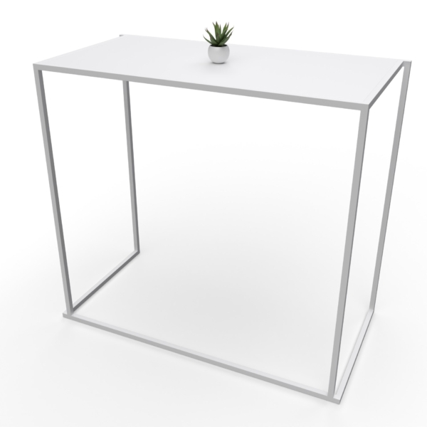 Bartafel 120x60 Quadra wit