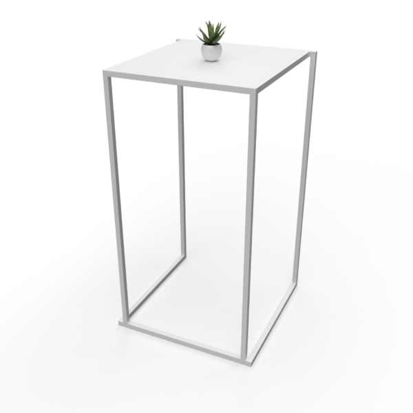 Step-stand 60x60 Quadra white