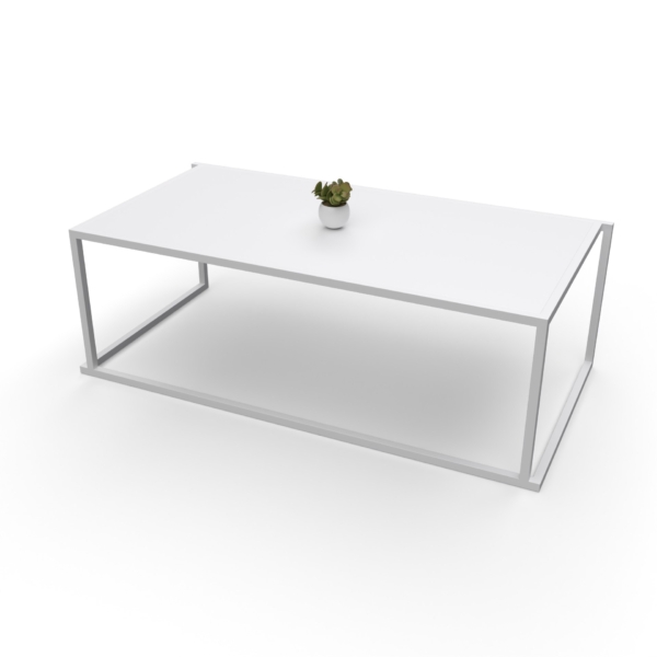 Table basse 120x60 Quadra blanc