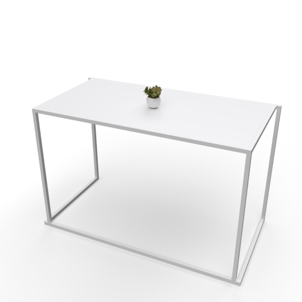 Table 120x60 Quadra blanc
