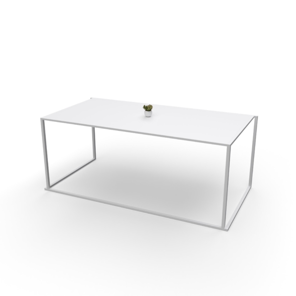 Table 180x90 Quadra blanc