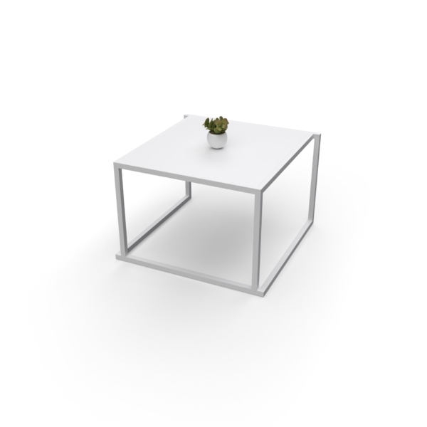 Table basse 60x60 Quadra blanc
