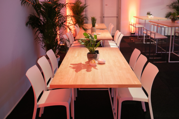 Table 200x100 Quadra blanc - Bois – Image 5