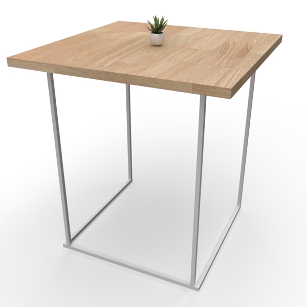 Garden table 60x60 Quadra white - Wood (Copie)