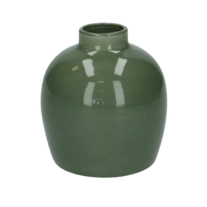 Vase transparent vert / brun (Copie)