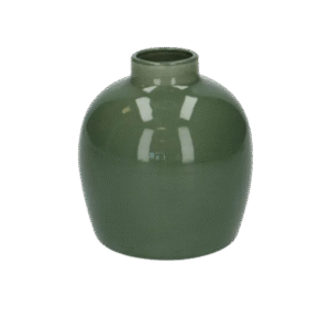 Vase vert en porcelaine