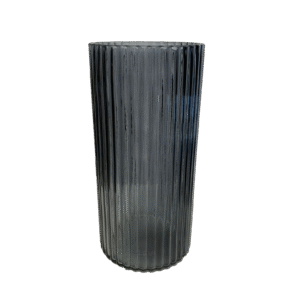 Vase transparent noir